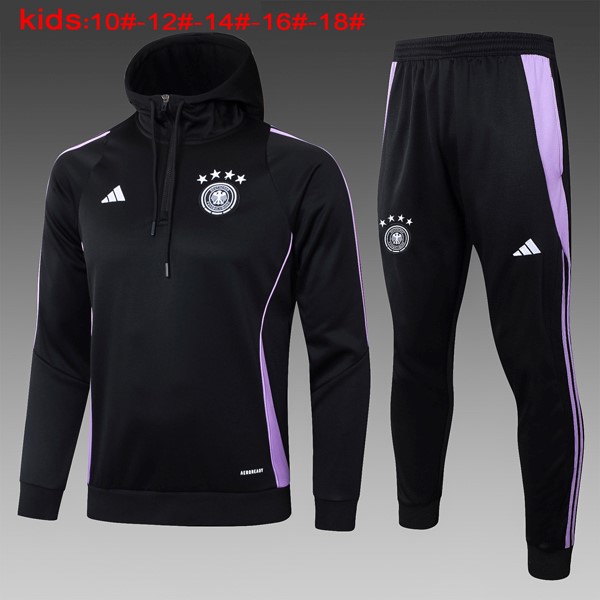 Niños Sudadera Con Capucha Alemania 2024-25 Negro 3